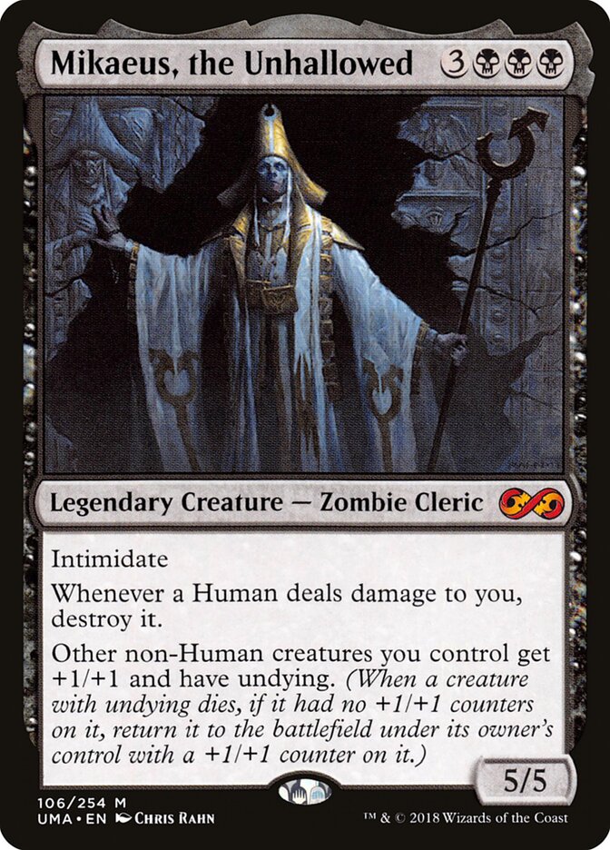 Mikaeus, the Unhallowed card front