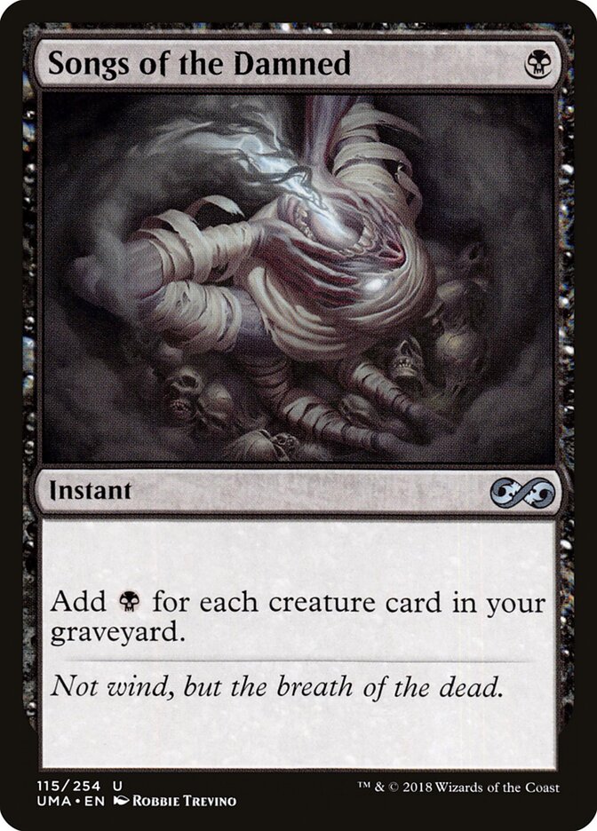 Songs of the Damned card front