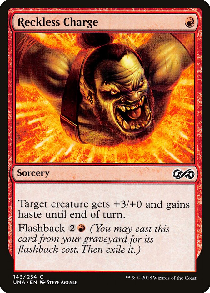 Reckless Charge card front