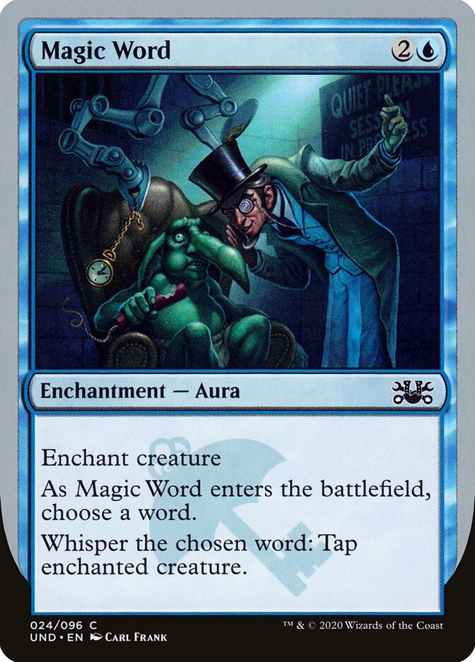 Magic Word card front