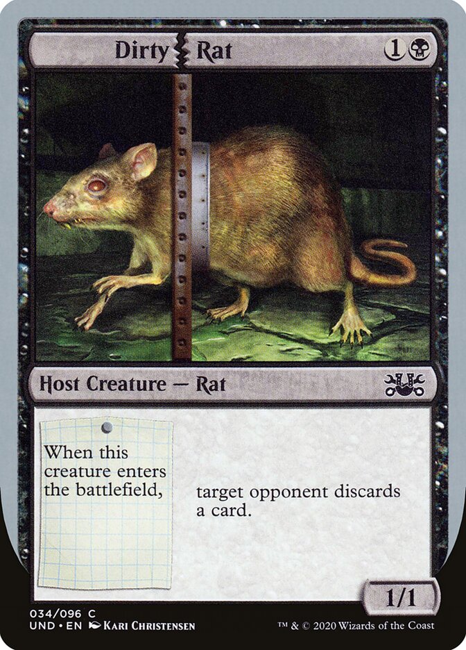 Dirty Rat card front
