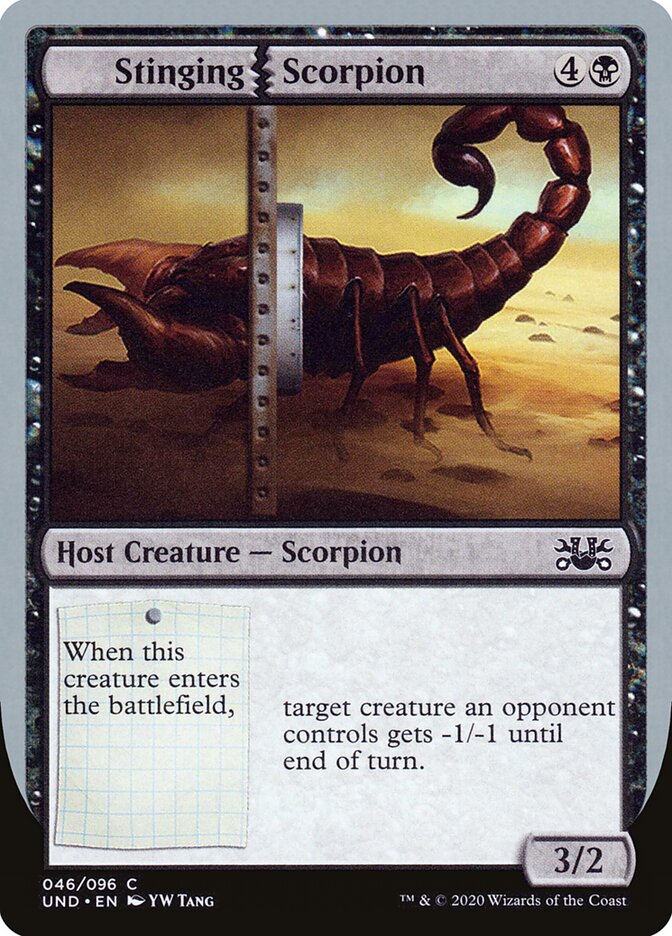 Stinging Scorpion card front