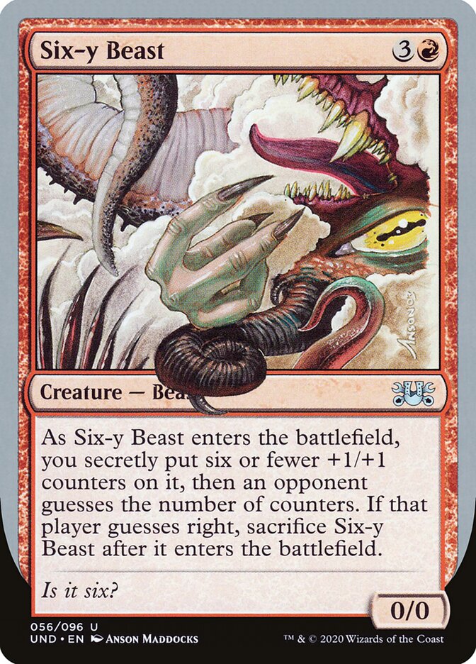 Six-y Beast card front