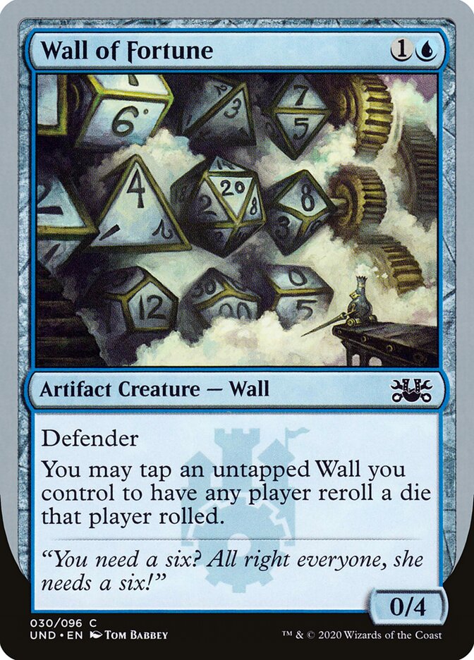 Wall of Fortune card front