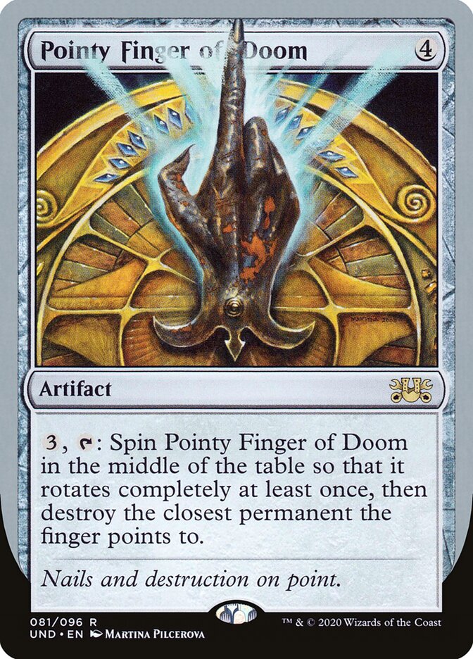 Pointy Finger of Doom card front