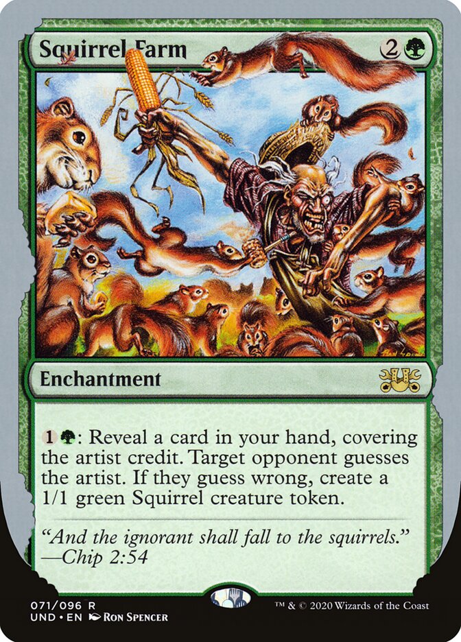 Squirrel Farm card front