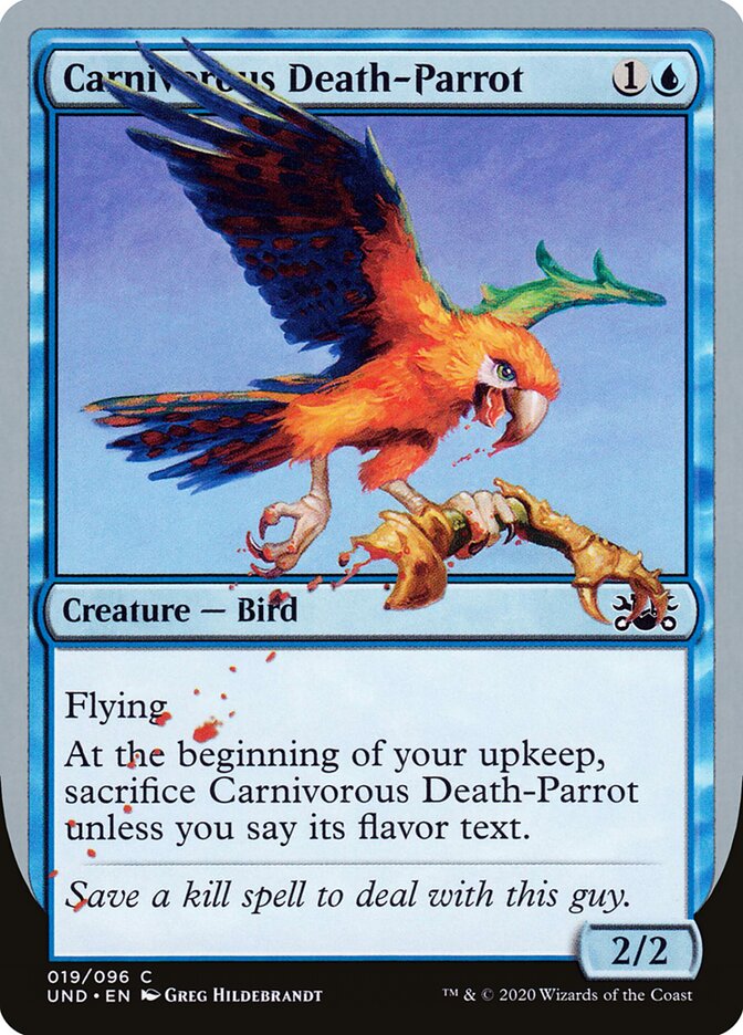 Carnivorous Death-Parrot card front