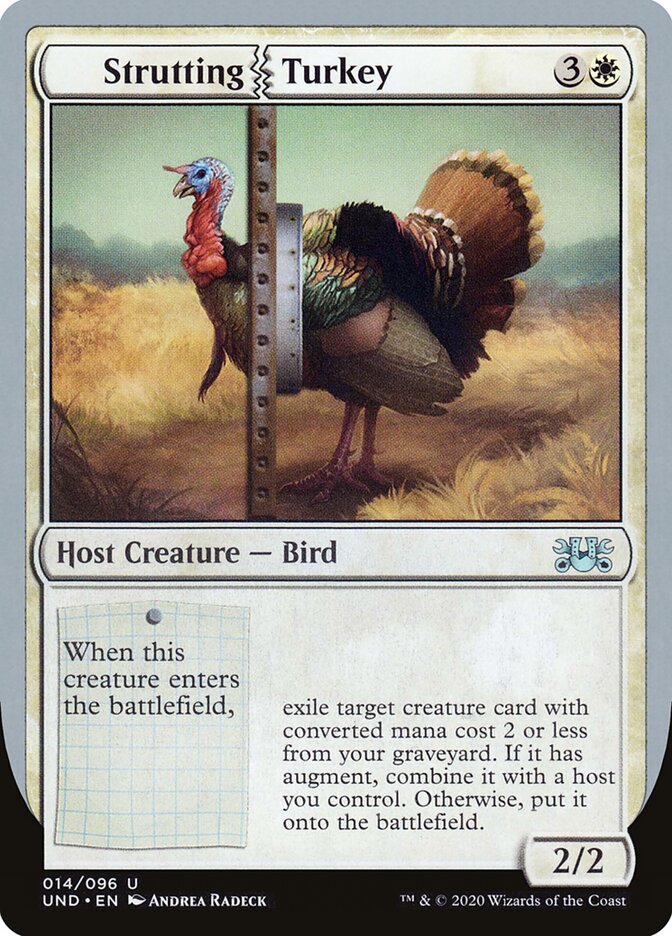 Strutting Turkey card front