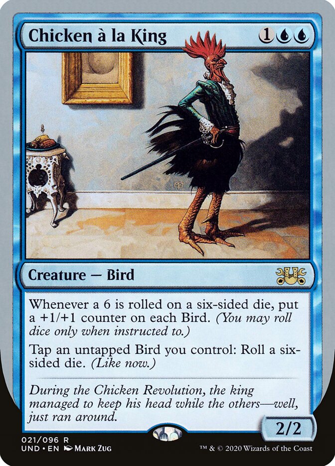 Chicken à la King card front