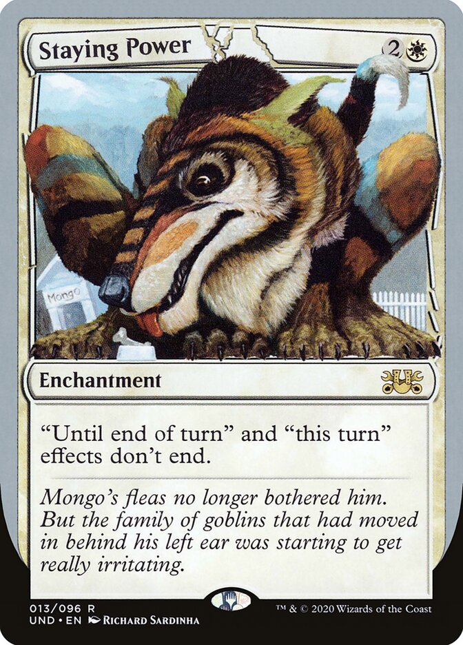 Staying Power card front