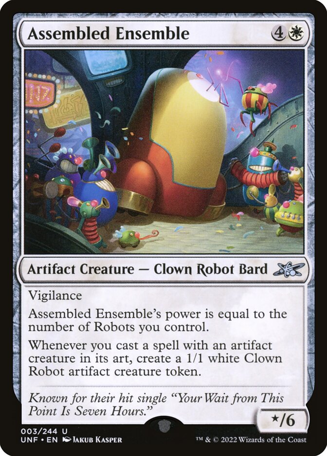Assembled Ensemble card front