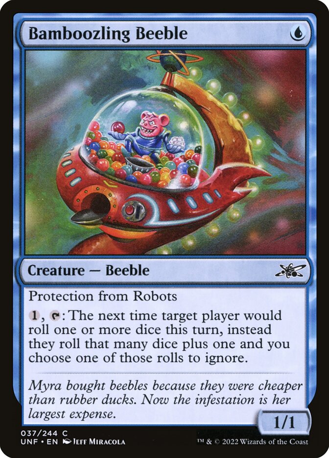 Bamboozling Beeble card front