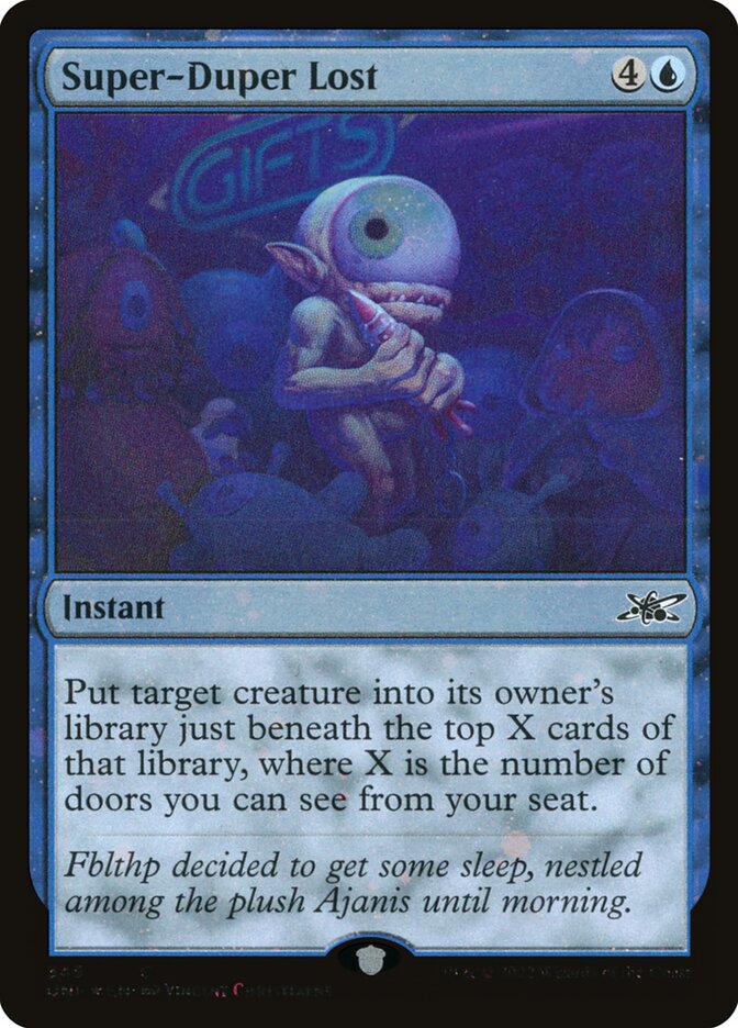 Super-Duper Lost card front