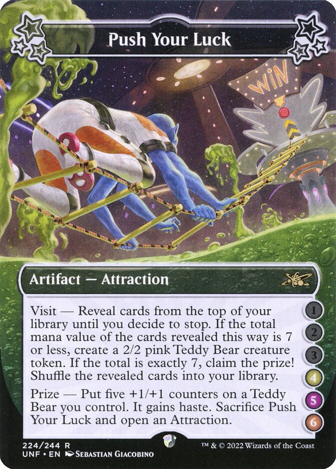 Push Your Luck card front