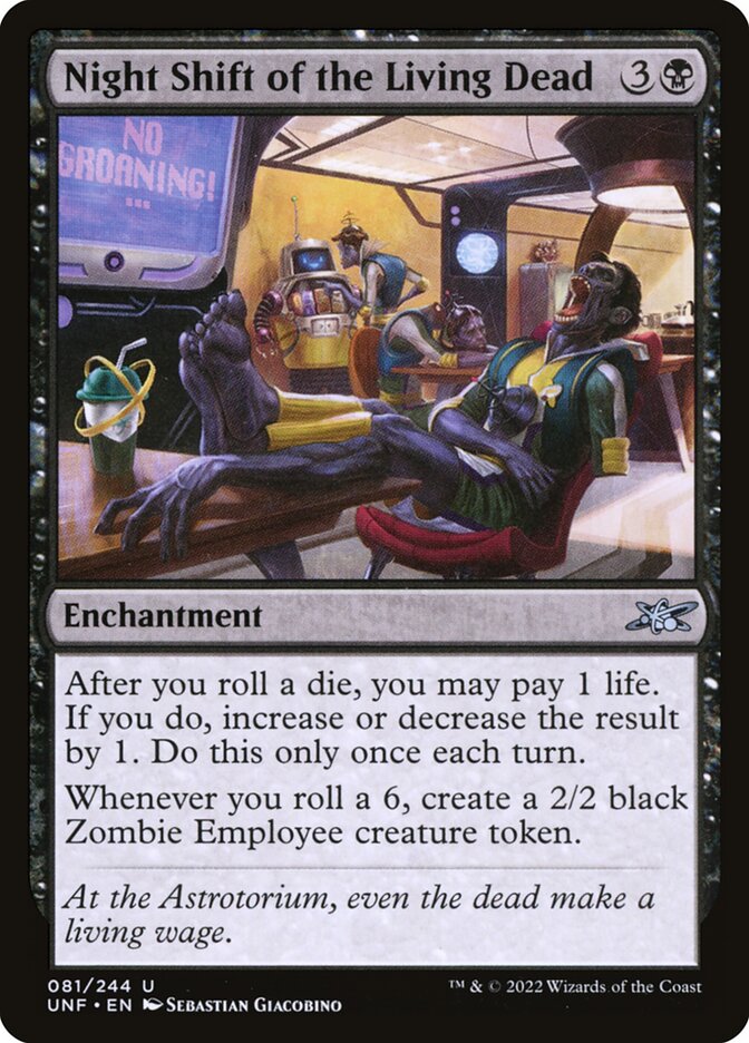 Night Shift of the Living Dead card front
