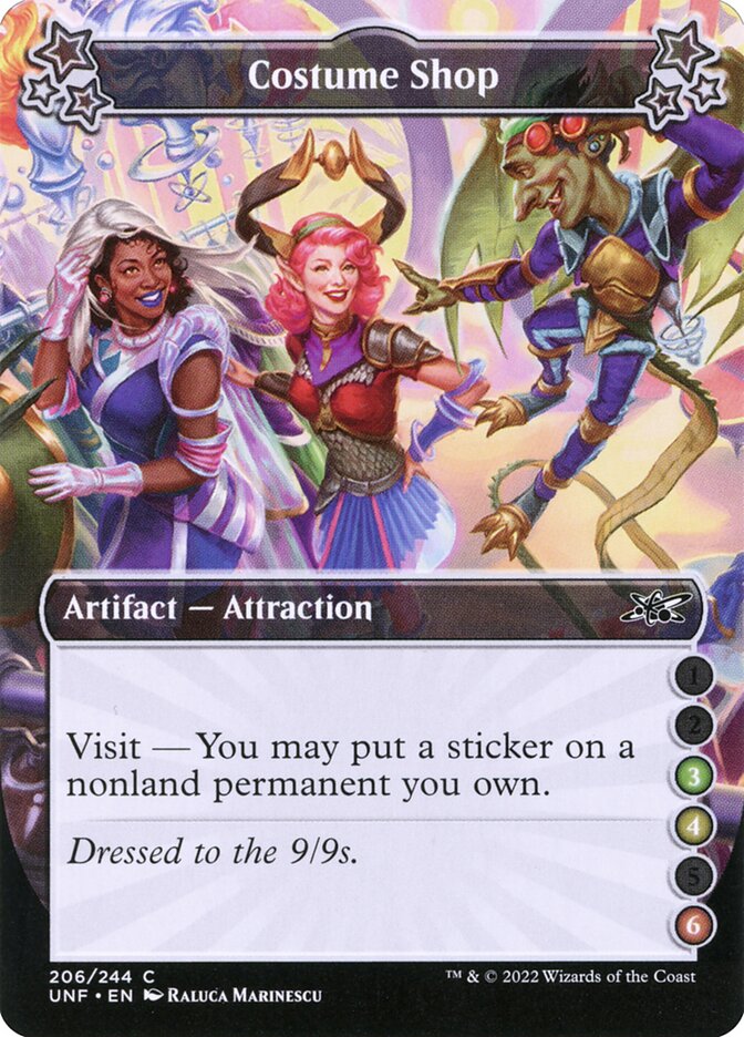 Costume Shop card front