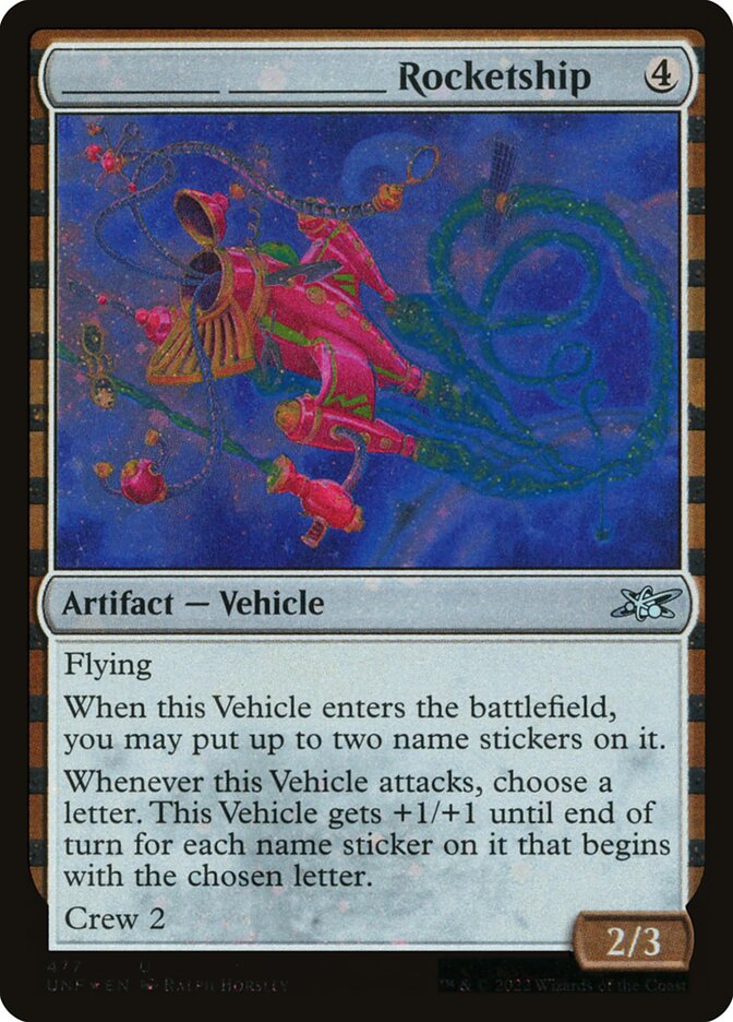 _____ _____ Rocketship card front