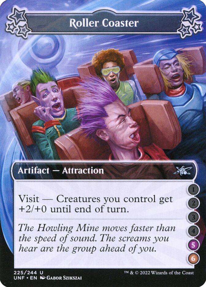 Roller Coaster card front