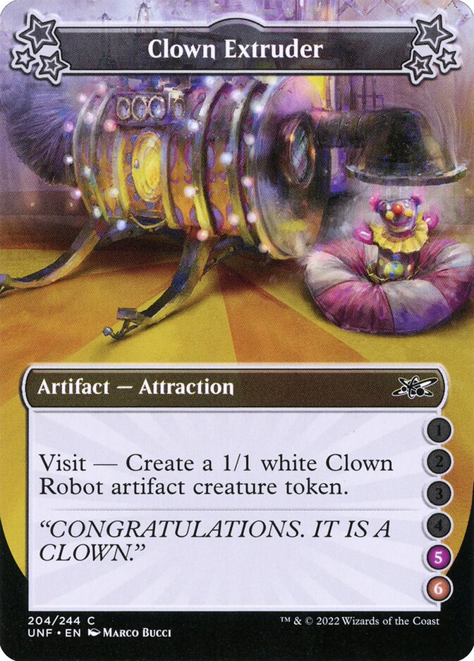 Clown Extruder card front