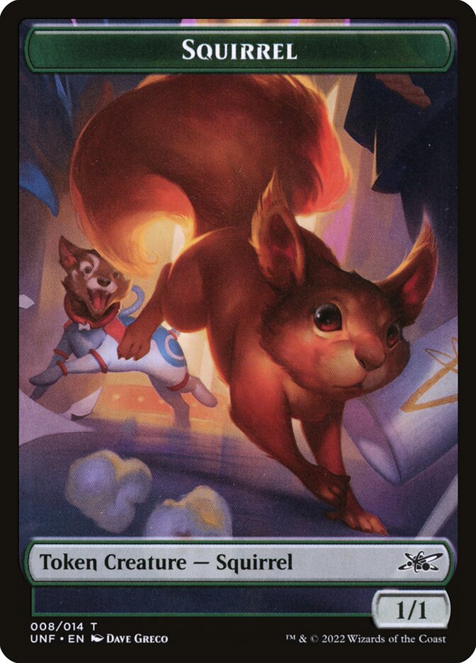 Squirrel card front