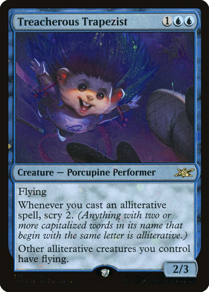 Treacherous Trapezist card front