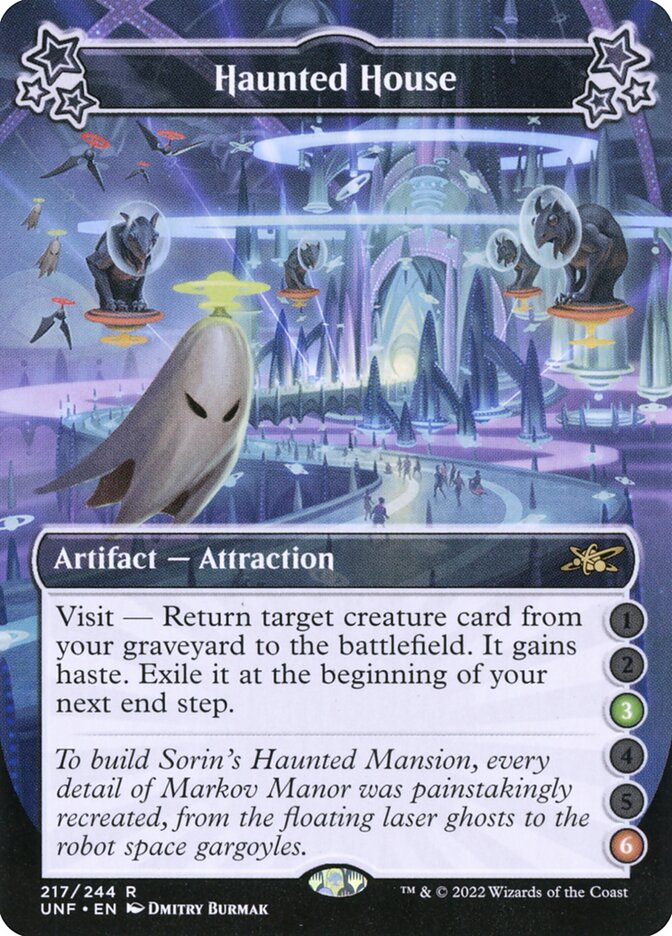 Haunted House card front