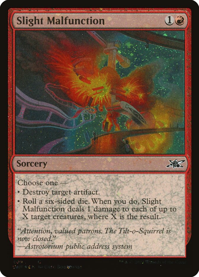 Slight Malfunction card front