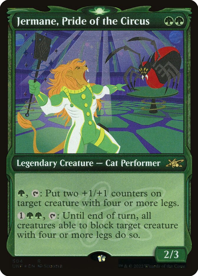 Jermane, Pride of the Circus card front