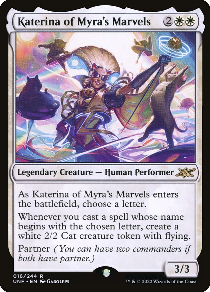 Katerina of Myra's Marvels card front