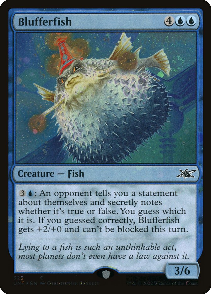 Blufferfish card front