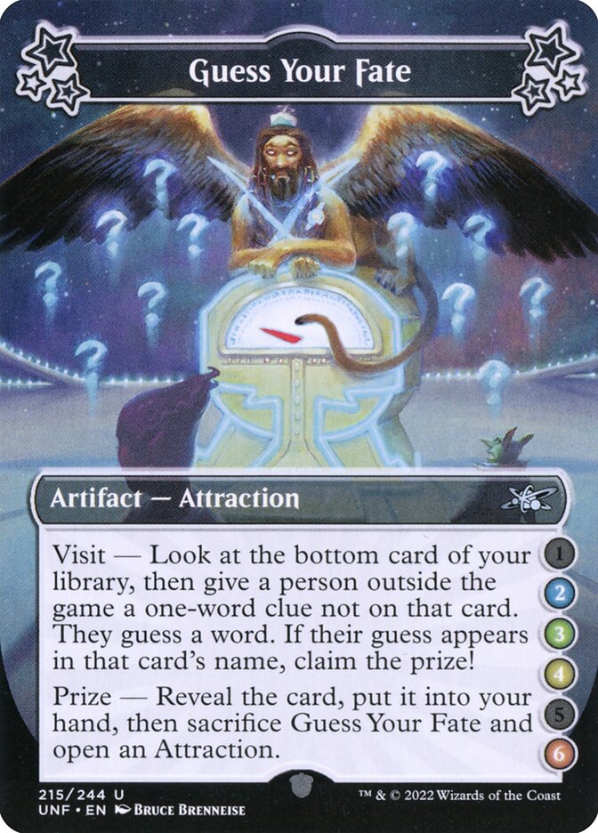 Guess Your Fate card front