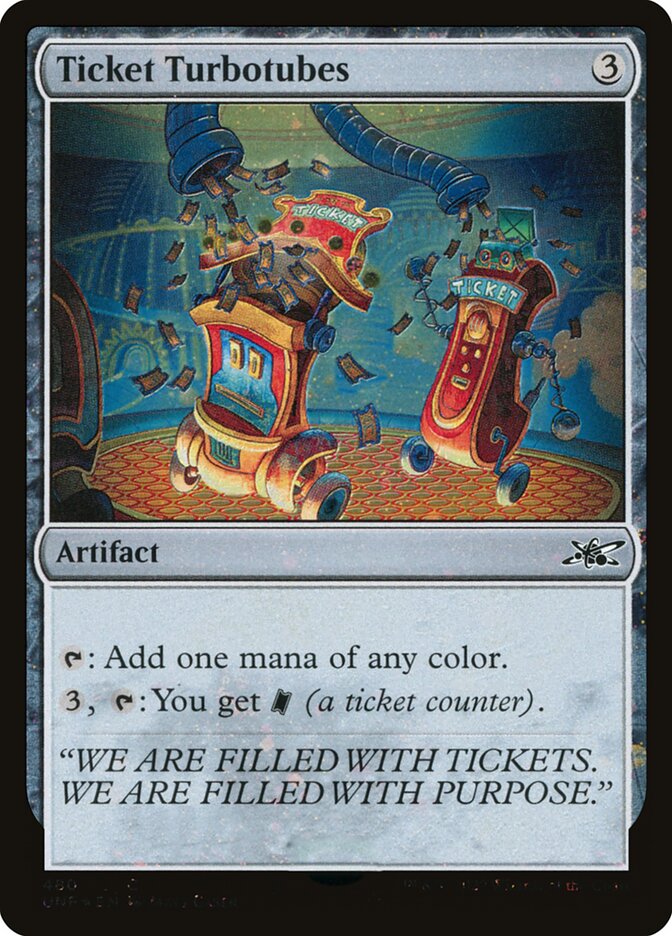 Ticket Turbotubes card front