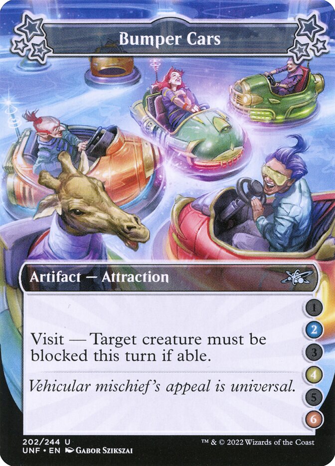 Bumper Cars card front