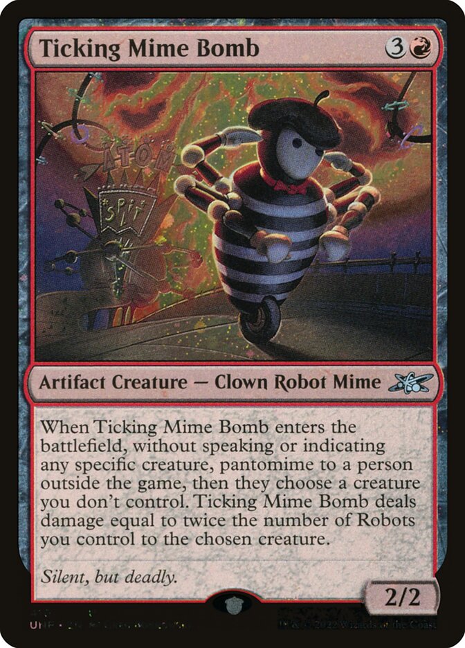 Ticking Mime Bomb card front