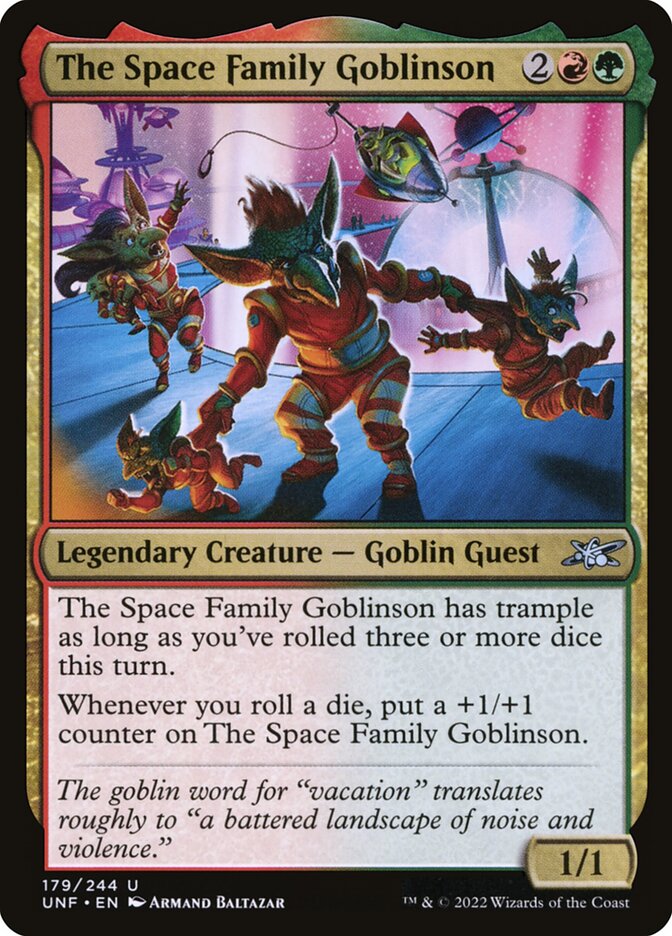 The Space Family Goblinson card front