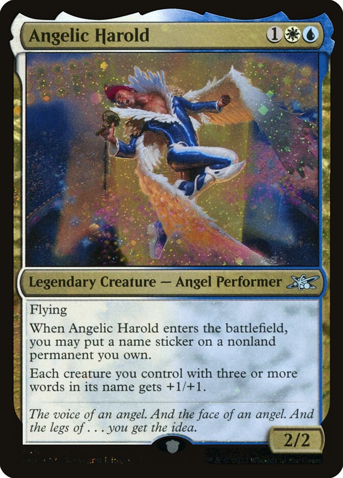 Angelic Harold card front