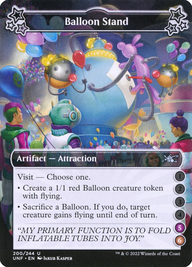 Balloon Stand card front