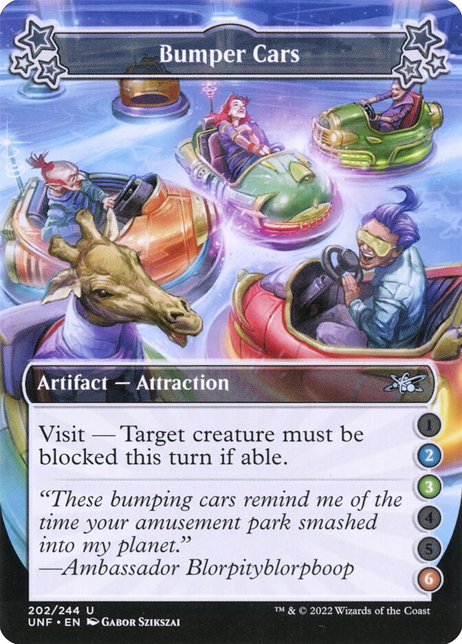 Bumper Cars card front
