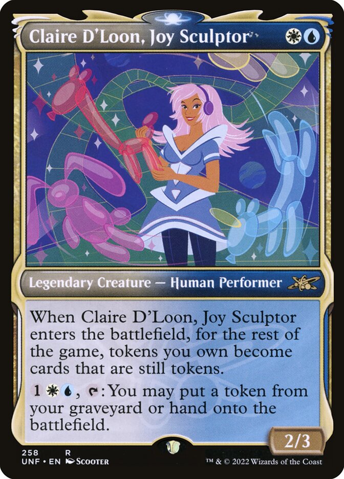 Claire D'Loon, Joy Sculptor card front