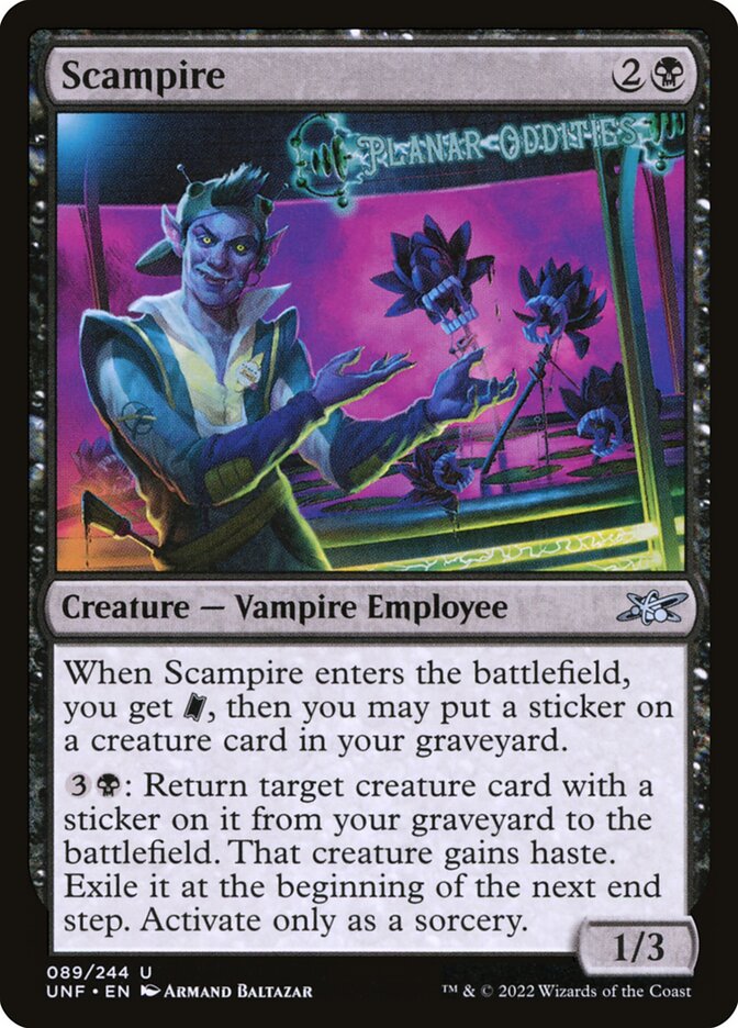 Scampire card front