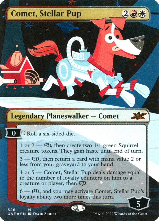 Comet, Stellar Pup card front