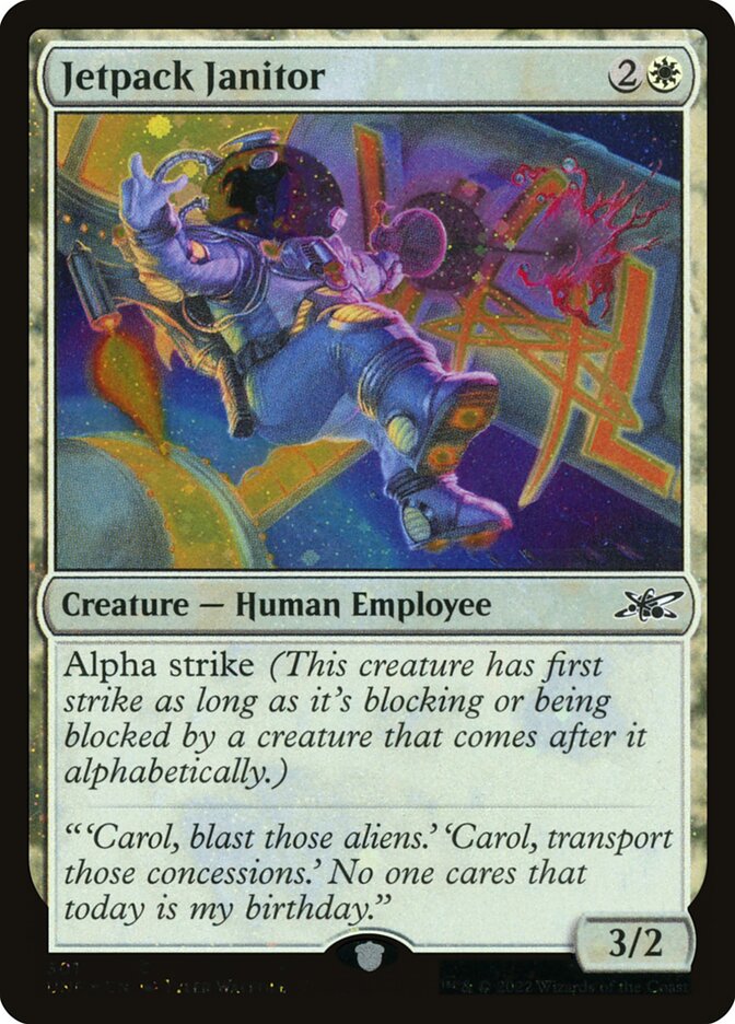 Jetpack Janitor card front