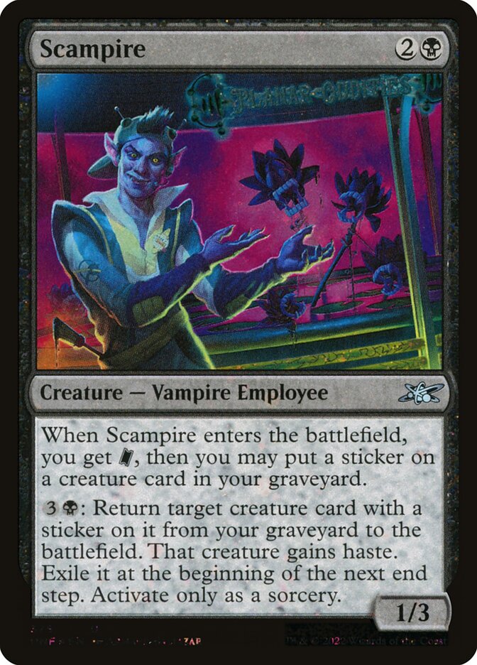 Scampire card front