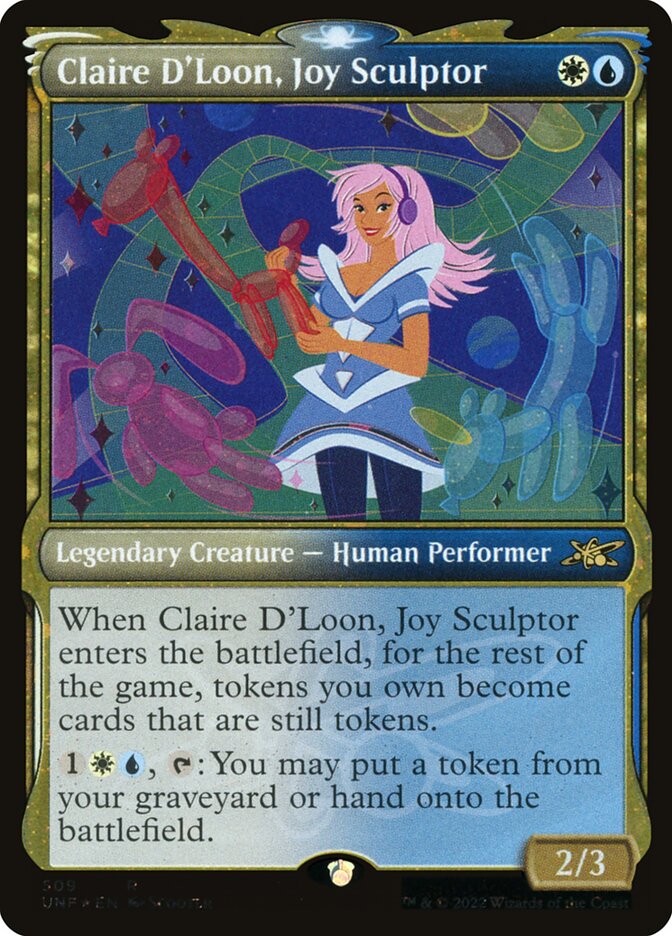 Claire D'Loon, Joy Sculptor card front