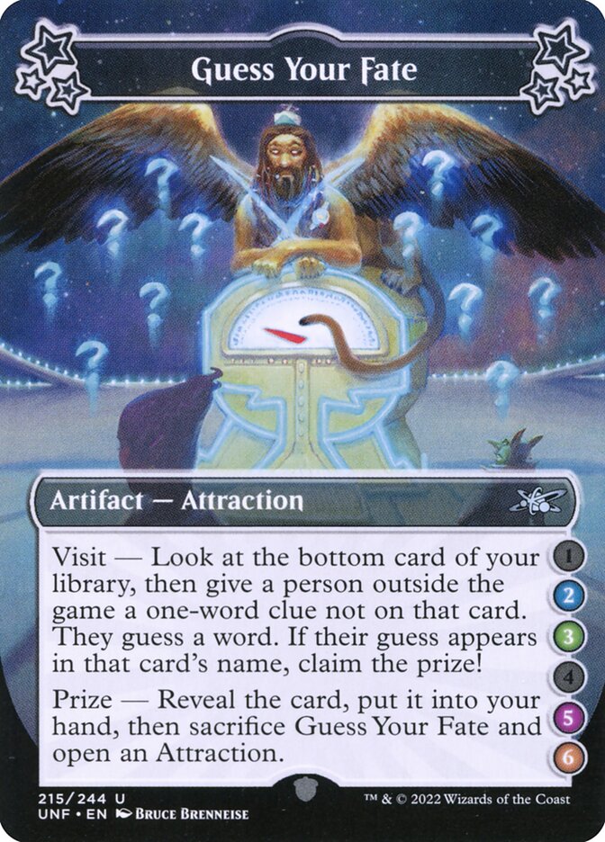 Guess Your Fate card front