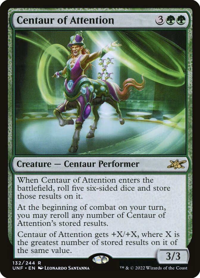 Centaur of Attention card front