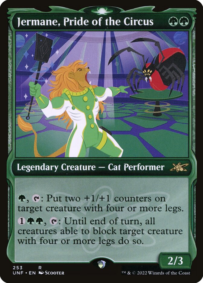 Jermane, Pride of the Circus card front
