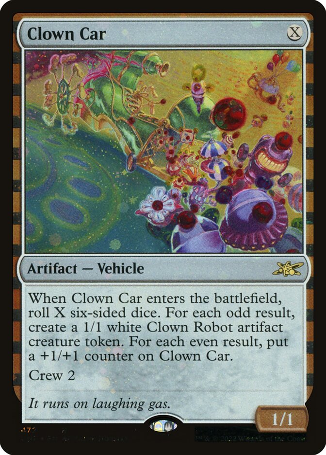 Clown Car card front