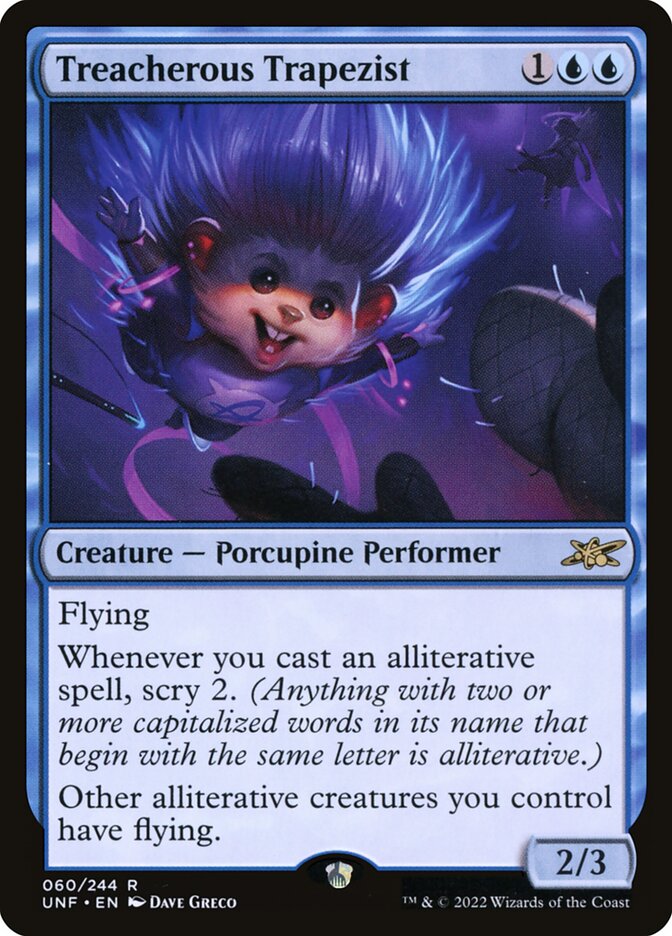 Treacherous Trapezist card front