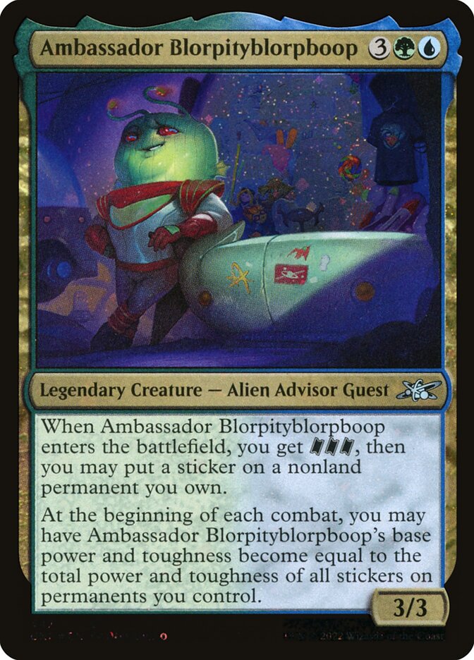 Ambassador Blorpityblorpboop card front